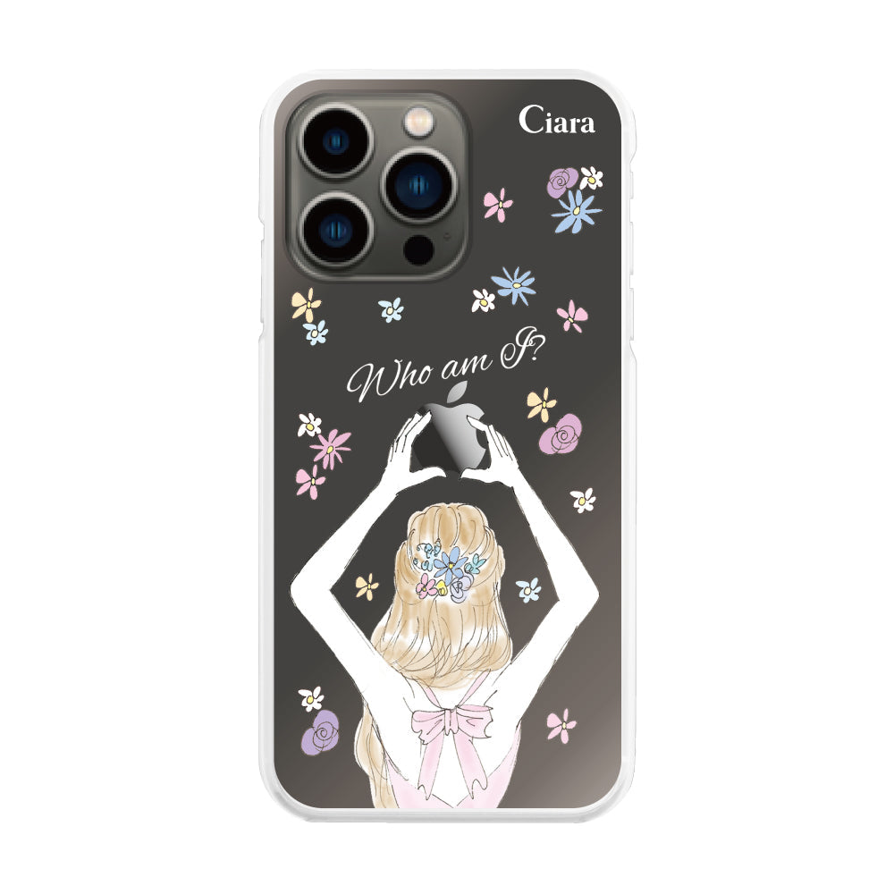 iPhone13Pro ハイブリッド クリアケース バックショット ピンク