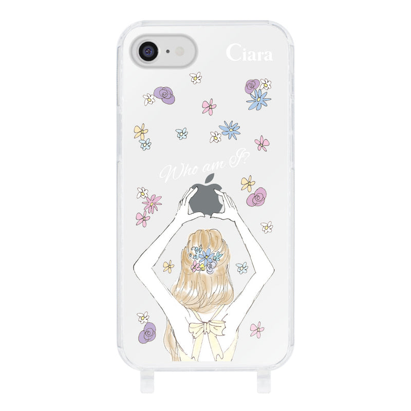 iPhoneケース ストラップクリアケース バックショット