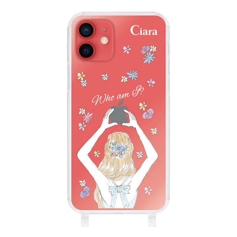 iPhoneケース ストラップクリアケース バックショット