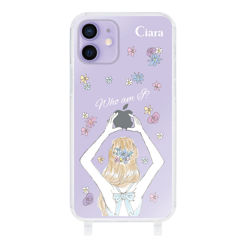 iPhoneケース ストラップクリアケース バックショット