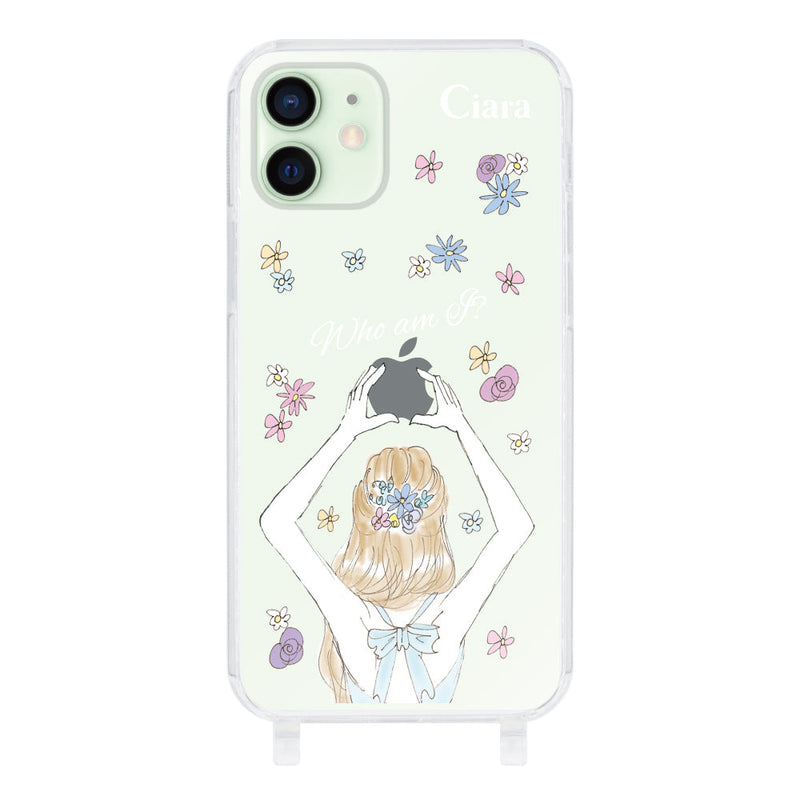 iPhoneケース ストラップクリアケース バックショット