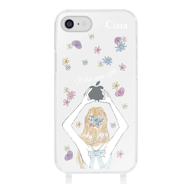 iPhoneケース ストラップクリアケース バックショット