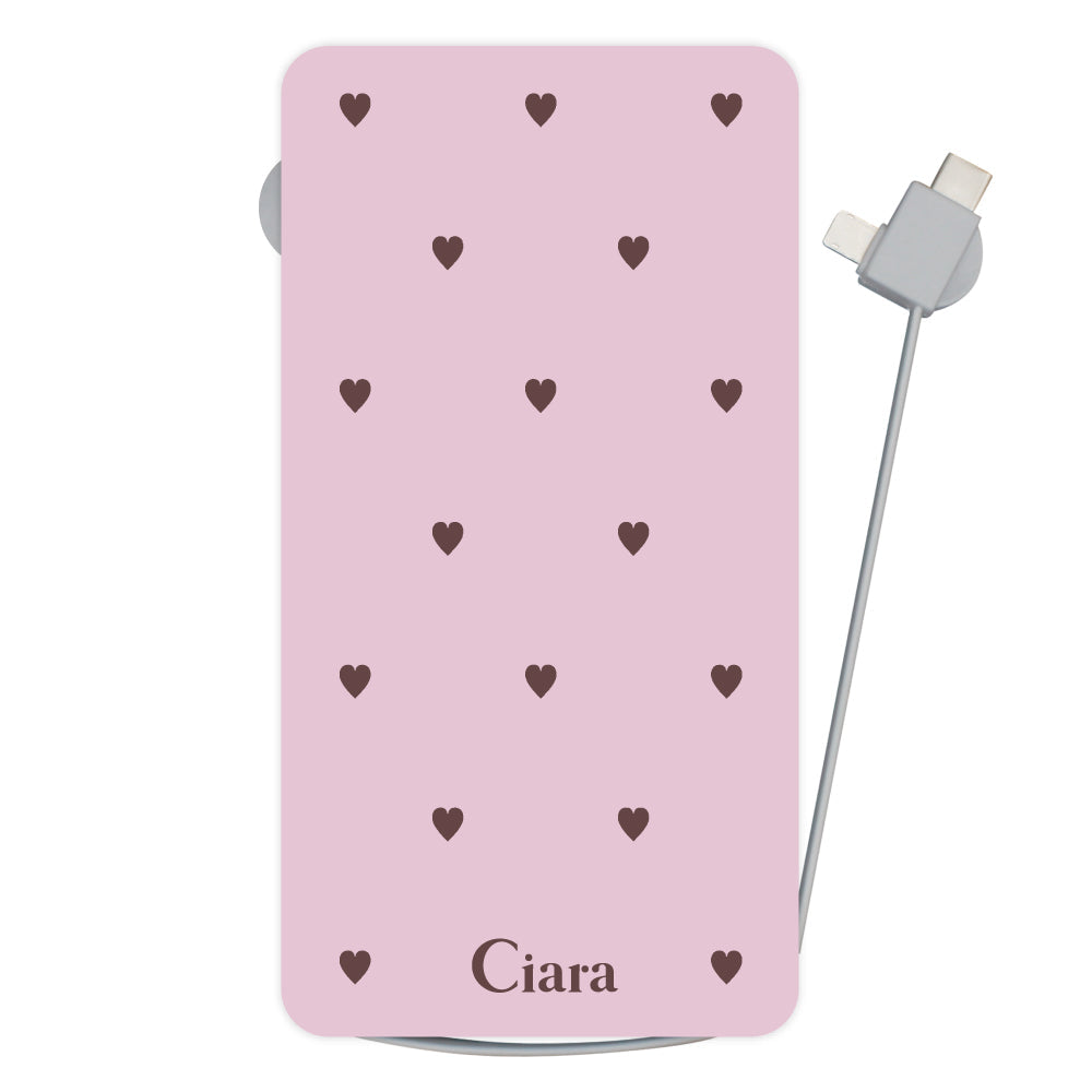 モバイルバッテリー モバイルバッテリー スウィートハート ピンク