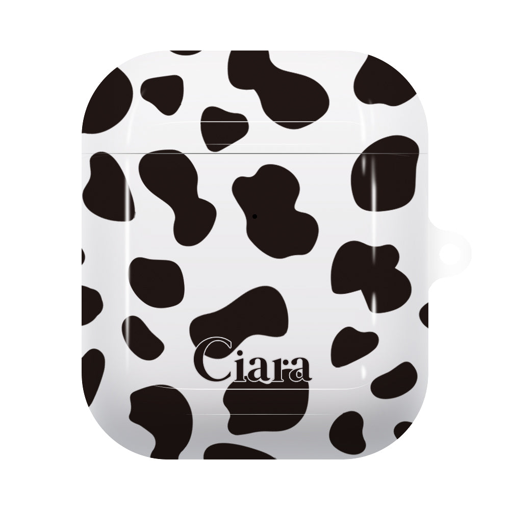 Airpodsケース ハード ダルメシアン ホワイト