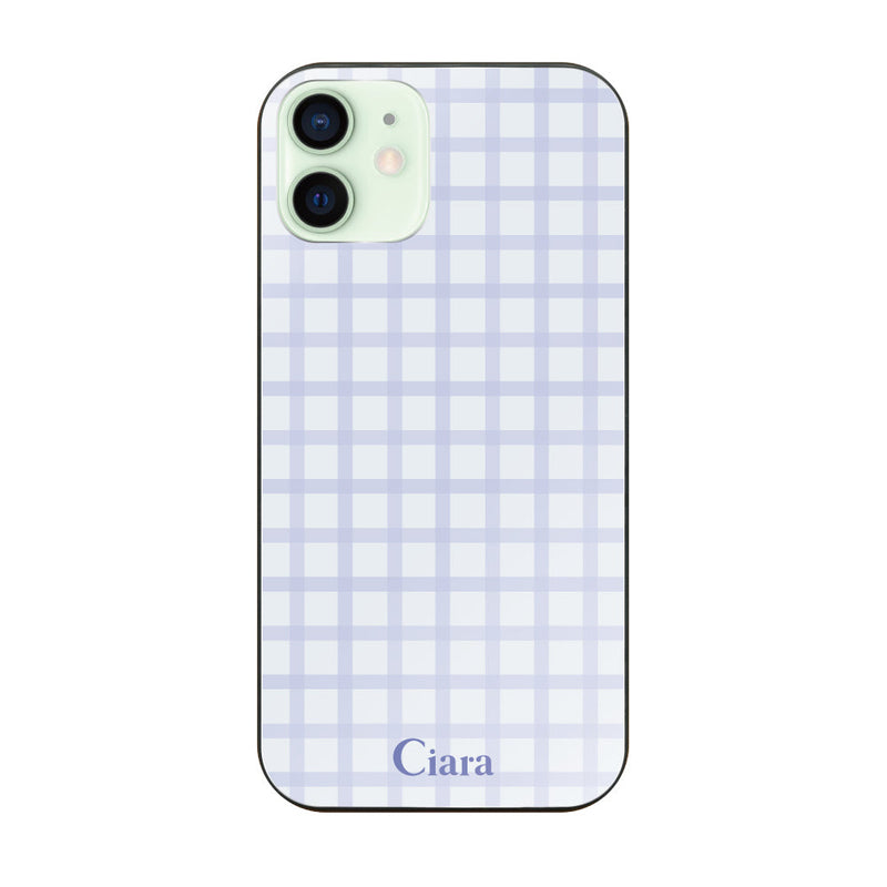 iPhoneケース ガラス 強化ガラスケース ブロックチェック