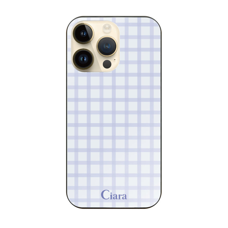iPhoneケース ガラス 強化ガラスケース ブロックチェック