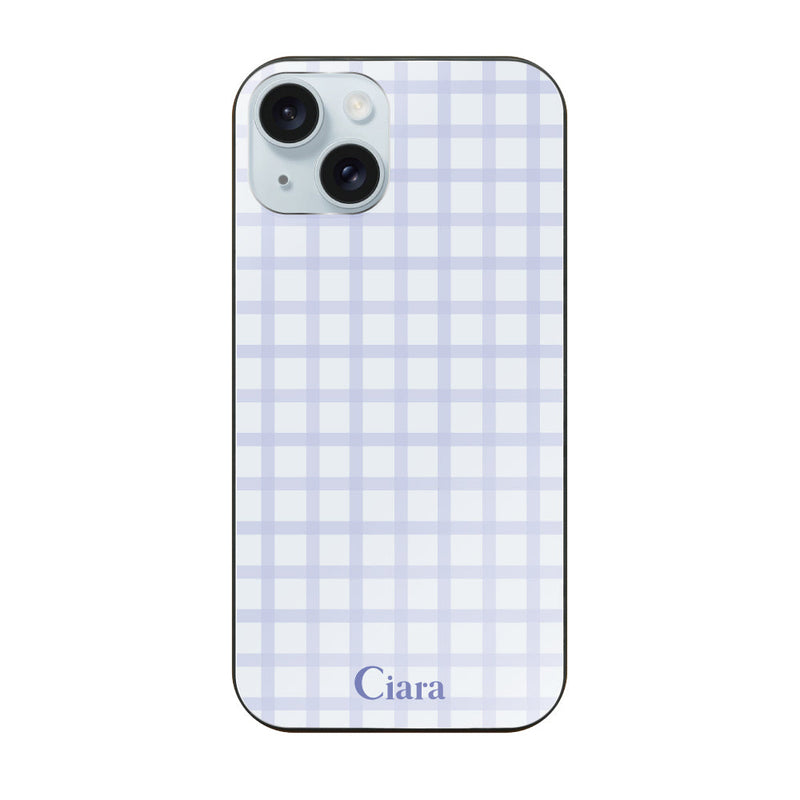iPhoneケース ガラス 強化ガラスケース ブロックチェック