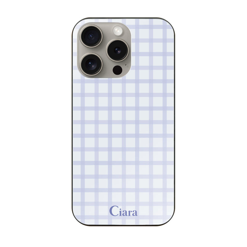 iPhoneケース ガラス 強化ガラスケース ブロックチェック