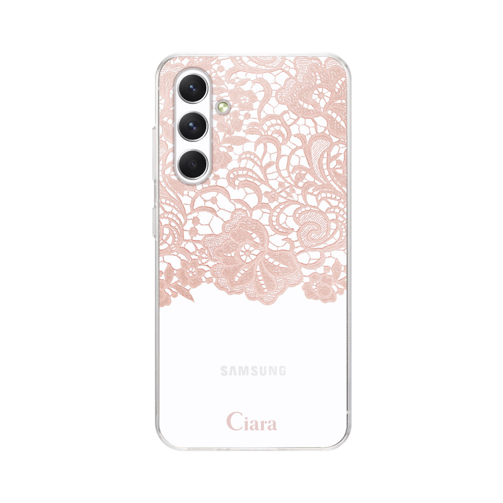 GalaxyA54ケース】 クリア FABRIC COLOR LACE(ファブリックカラーレース) | iPhone  スマホケース/アクセサリーCiara(シアラ)