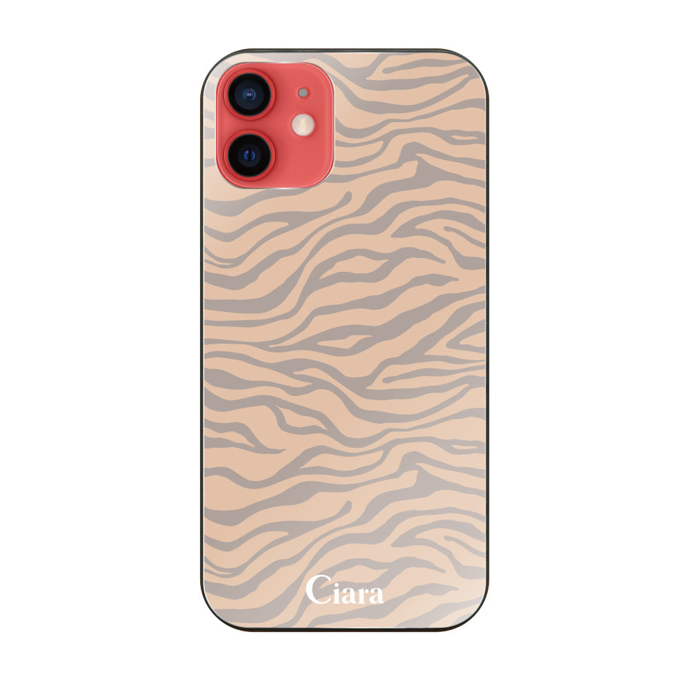 iPhoneケース ガラス 強化ガラスケース タイガー