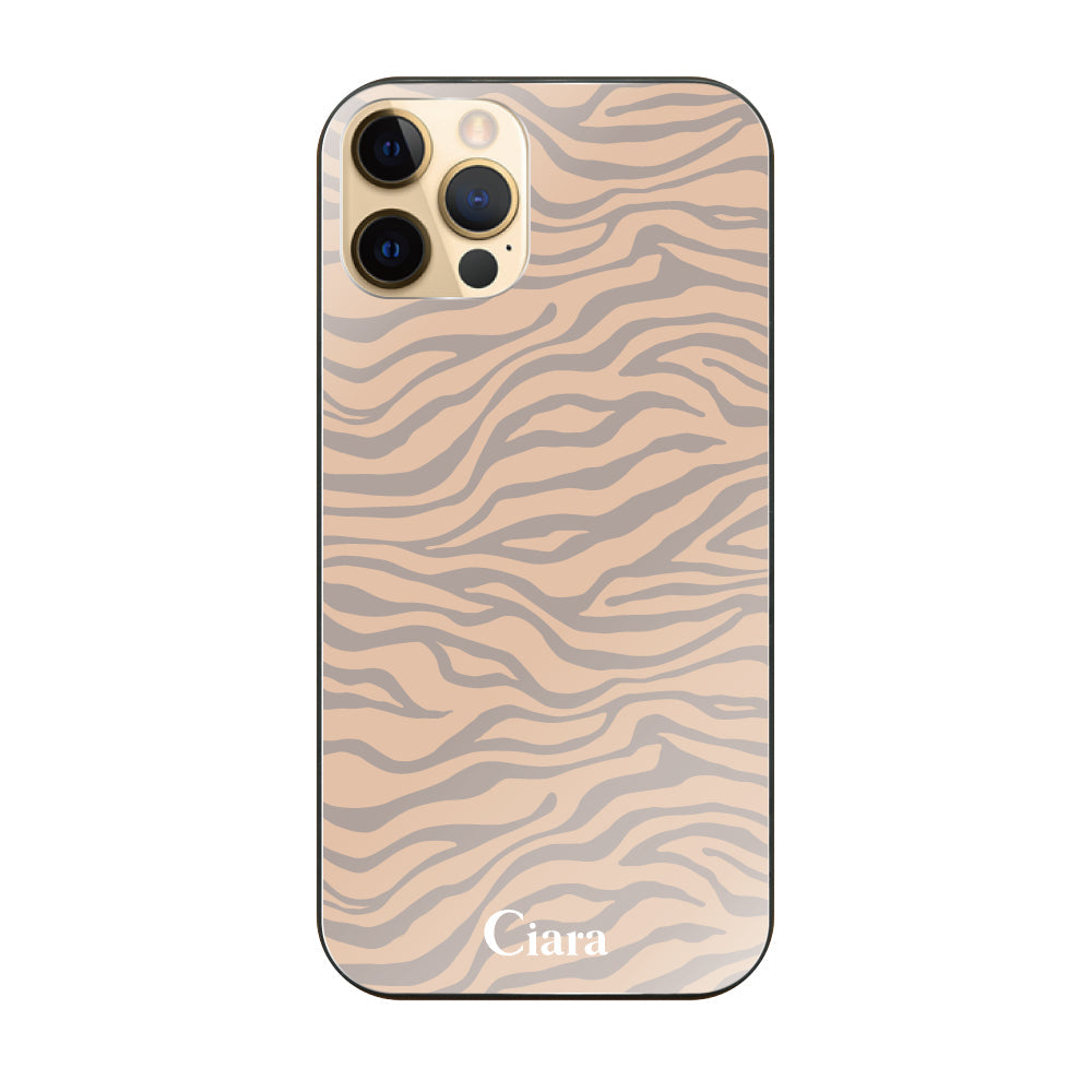 iPhoneケース ガラス 強化ガラスケース タイガー