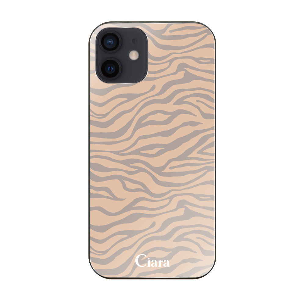 iPhoneケース ガラス 強化ガラスケース タイガー