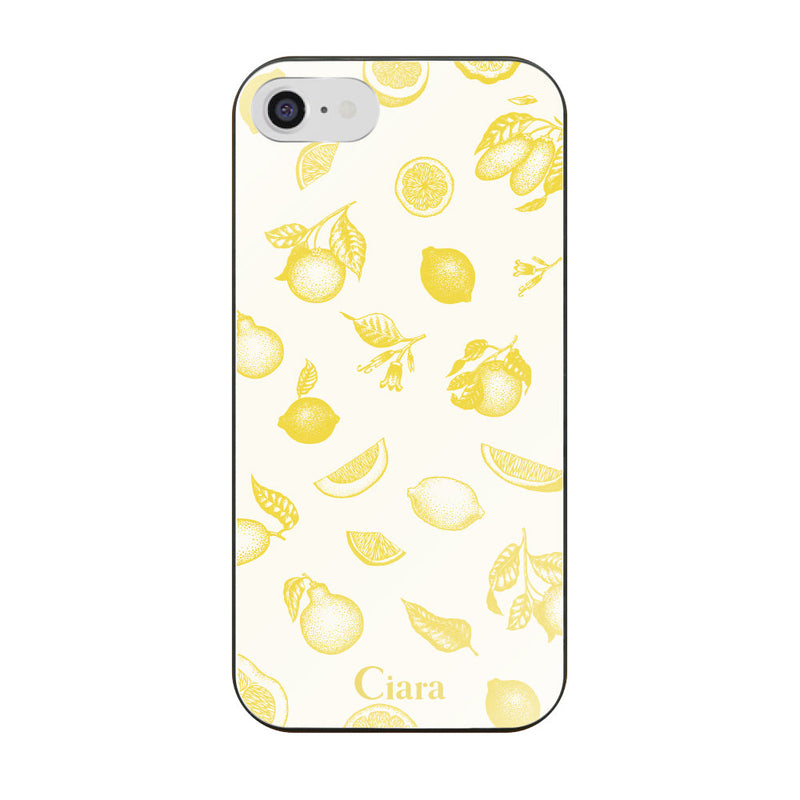 iPhoneケース ガラス 強化ガラスケース ロマンティックレモン