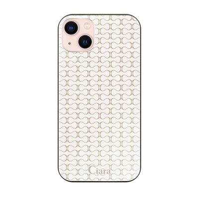 iPhoneケース ガラス 強化ガラスケース シアラマカダムパターン
