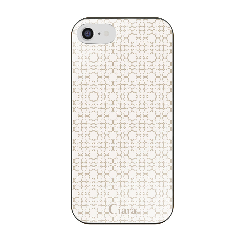 iPhoneケース ガラス 強化ガラスケース シアラマカダムフルパターン
