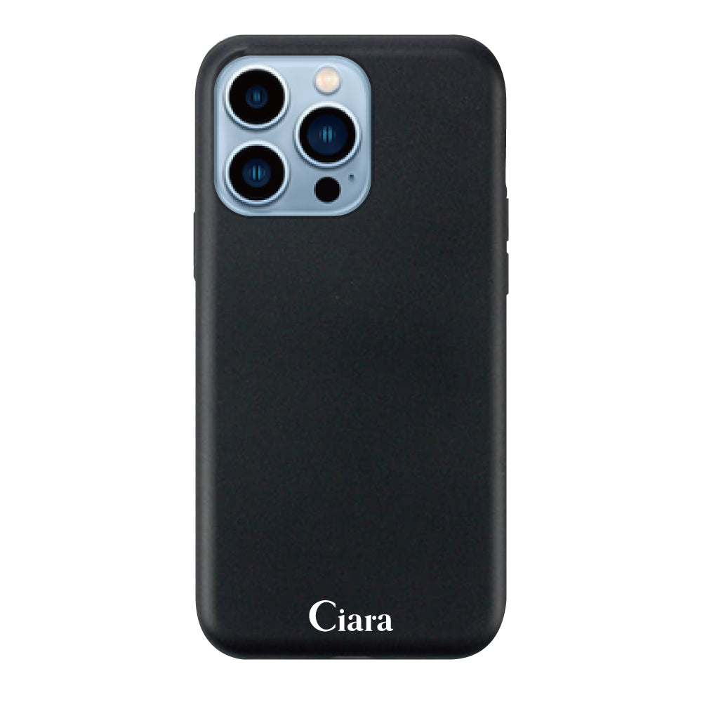 iPhone13ProMaxケース サスティナブルケース ロゴ ブラック
