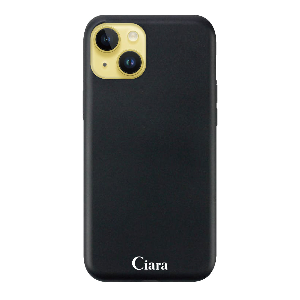iPhone14Plusケース サスティナブルケース ロゴ ブラック