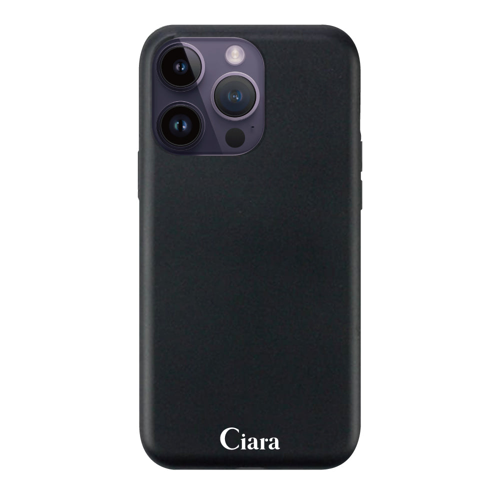 iPhone14ProMaxケース サスティナブルケース ロゴ ブラック
