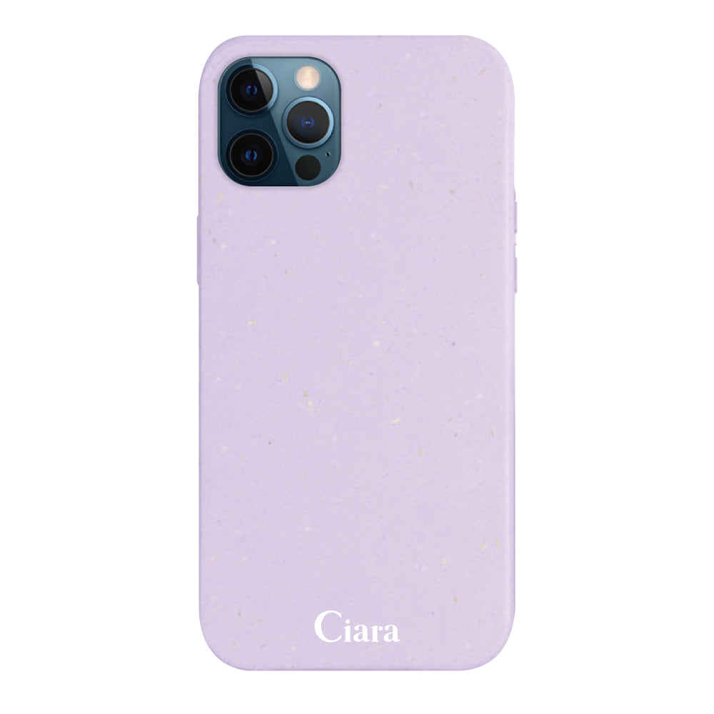 iPhone12ProMaxケース サスティナブルケース ロゴ パープル