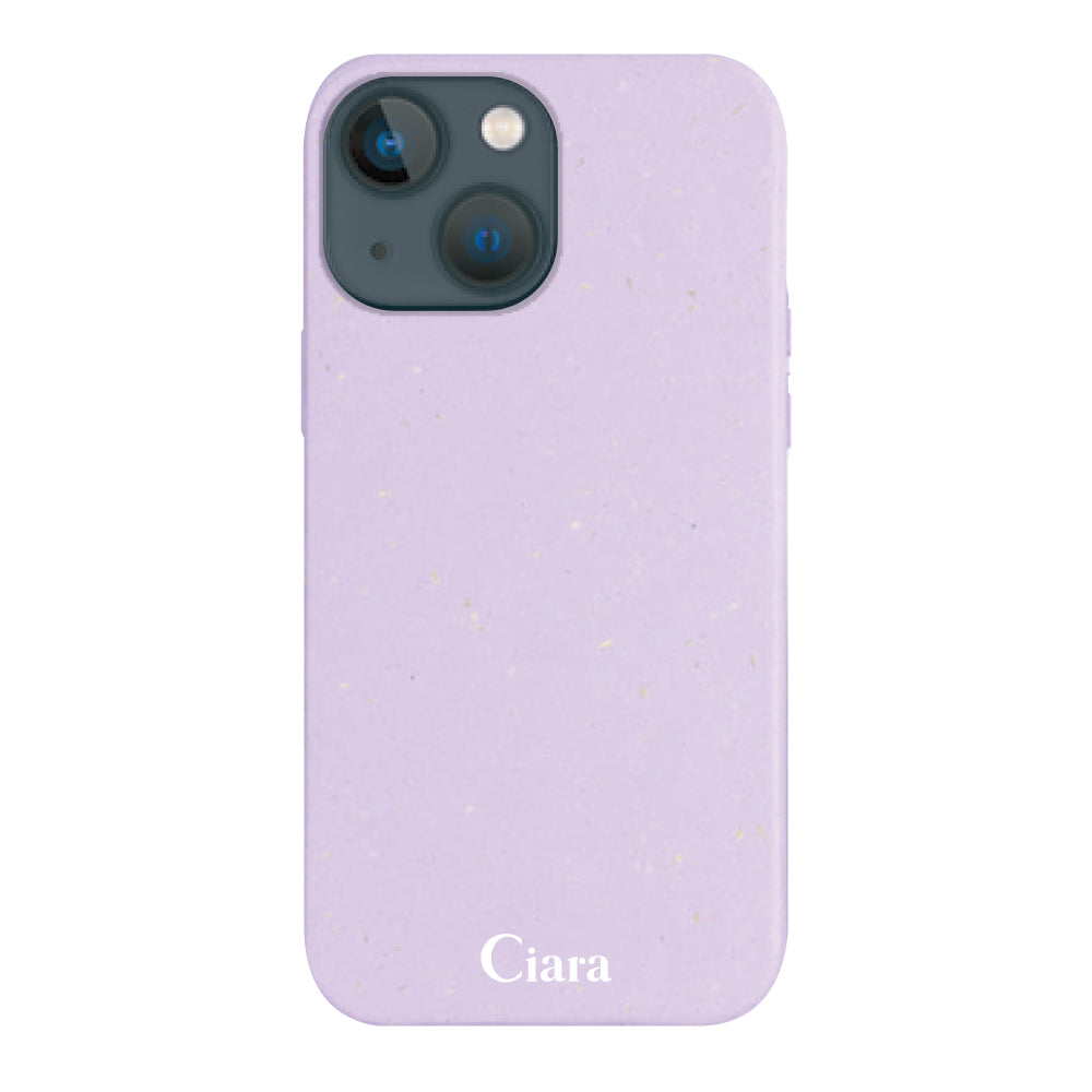 iPhone13miniケース サスティナブルケース ロゴ パープル