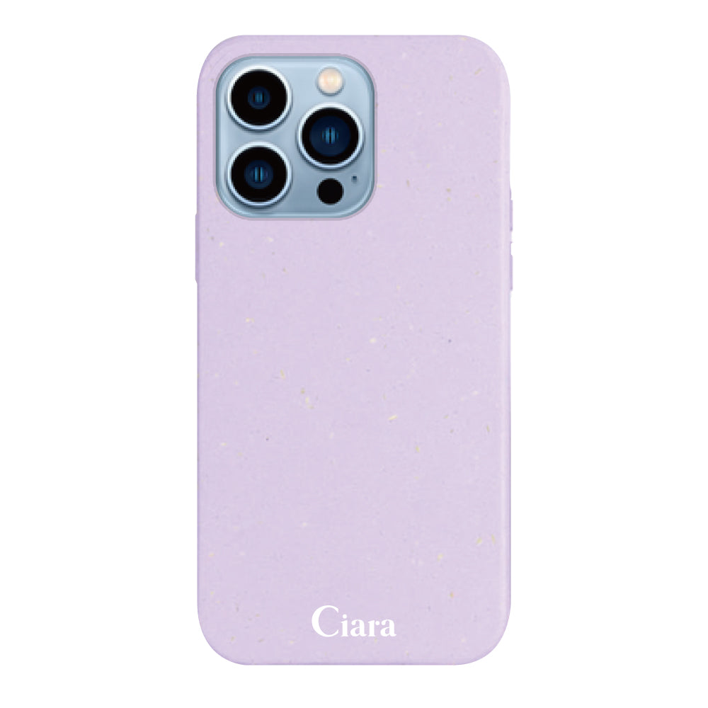 iPhone13ProMaxケース サスティナブルケース ロゴ パープル
