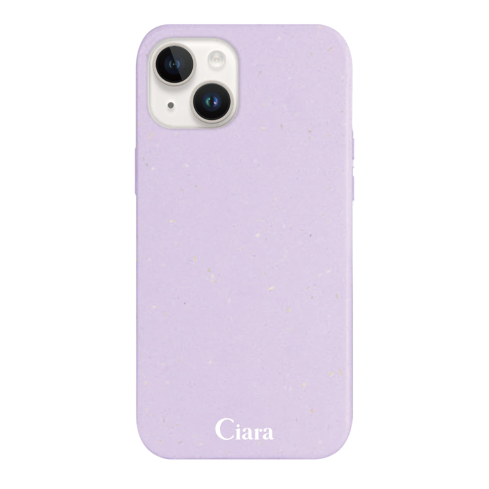 iPhone14ケース サスティナブルケース ロゴ パープル