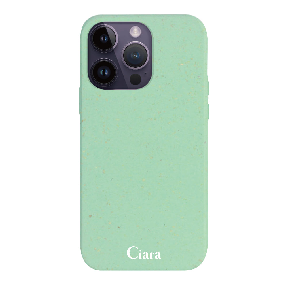 iPhone14ProMaxケース サスティナブルケース ロゴ グリーン