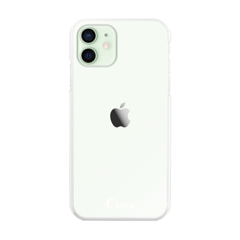 iPhoneケース ハイブリッド クリアケース ロゴ
