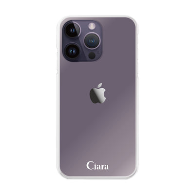 iPhoneケース ハイブリッド クリアケース ロゴ