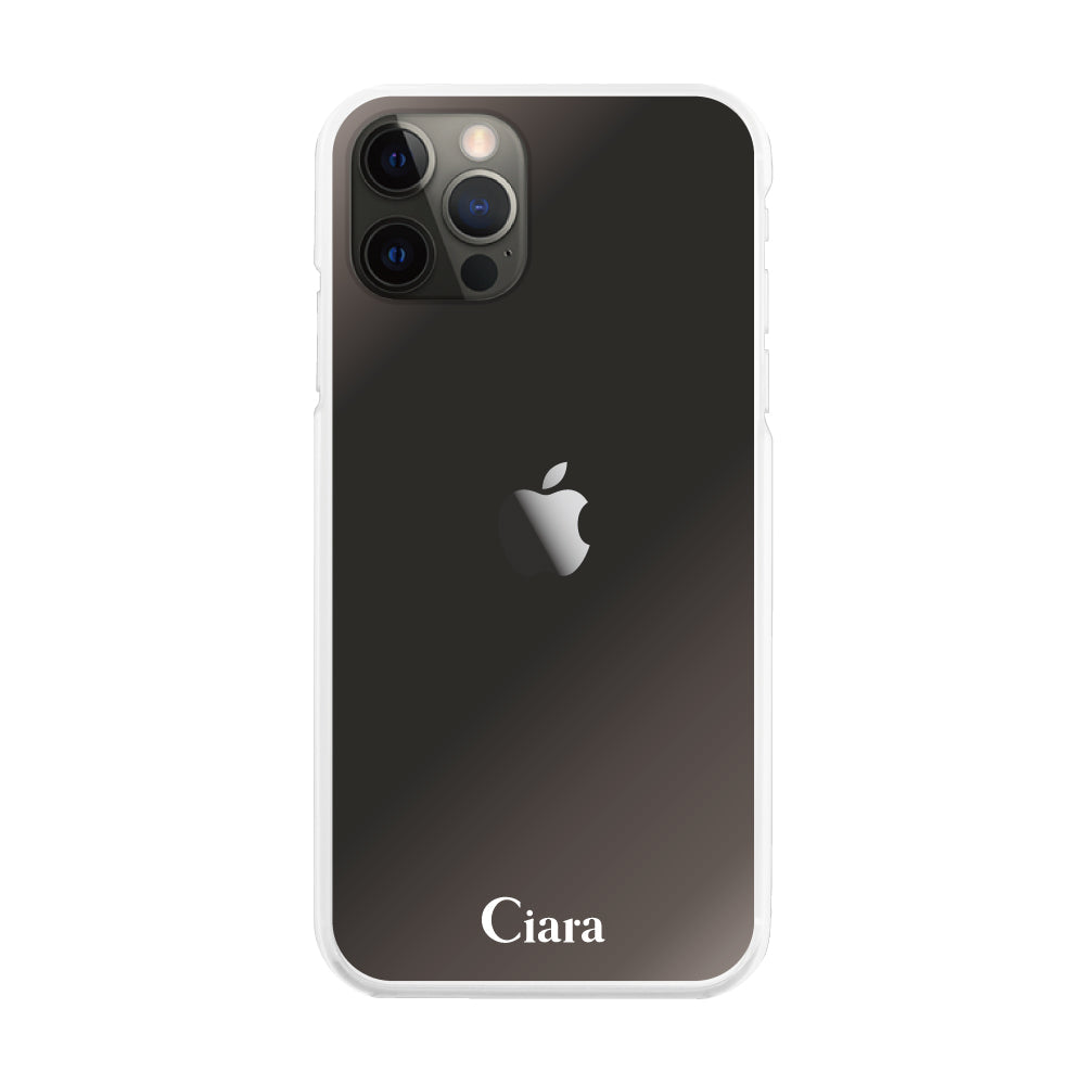 iPhoneX/XS ハイブリッド クリアケース ロゴ クリア