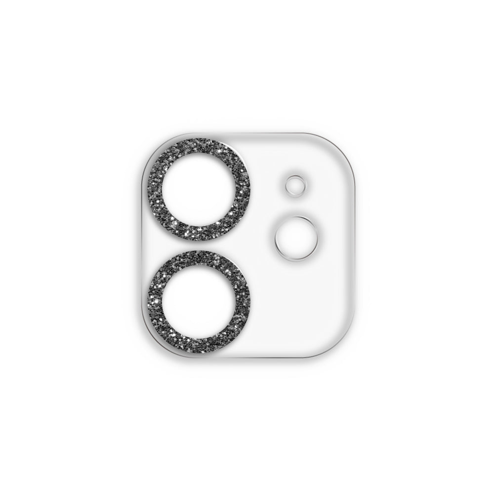 iPhone12カメラフィルム/カバー スマホアクセサリー カメラカバー クリアラメカメラレンズフィルム クリアブラック