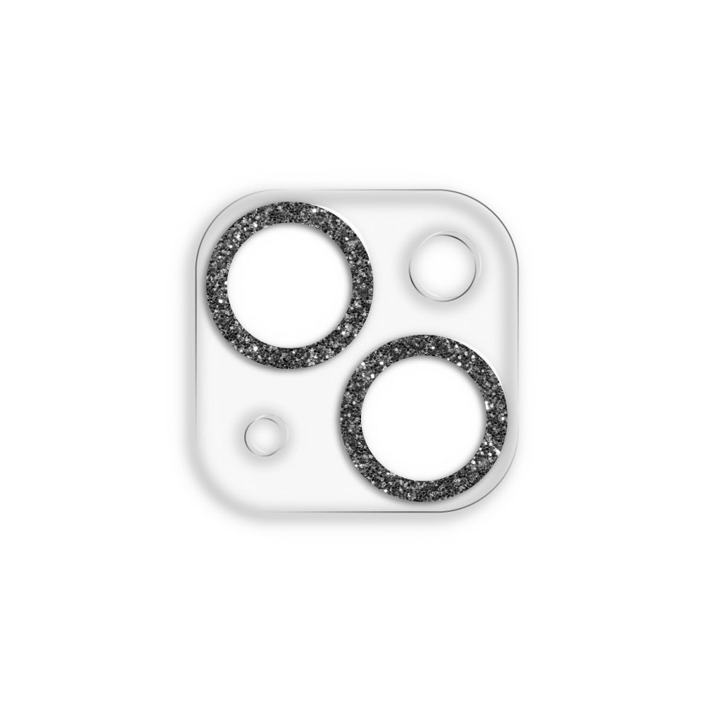 iPhone14/14Plusカメラフィルム/カバー スマホアクセサリー カメラカバー クリアラメカメラレンズフィルム クリアブラック