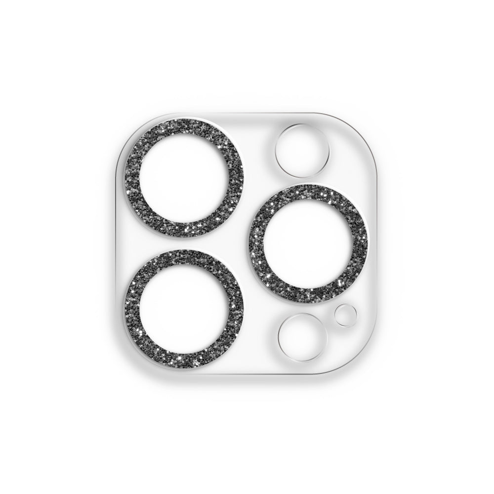 iPhone14Pro/14ProMaxカメラフィルム/カバー スマホアクセサリー カメラカバー クリアラメカメラレンズフィルム クリアブラック