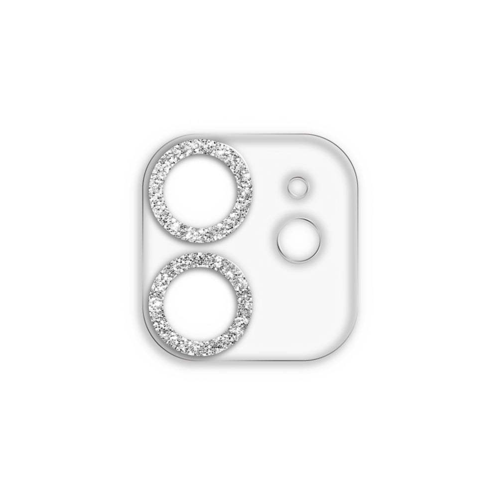 iPhone12カメラフィルム/カバー スマホアクセサリー カメラカバー クリアラメカメラレンズフィルム クリアシルバー
