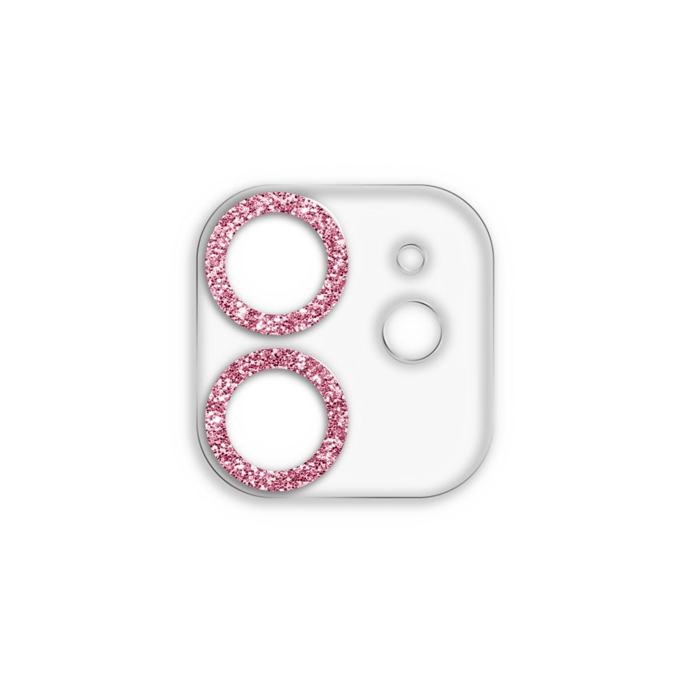 iPhone12カメラフィルム/カバー スマホアクセサリー カメラカバー クリアラメカメラレンズフィルム クリアピンク