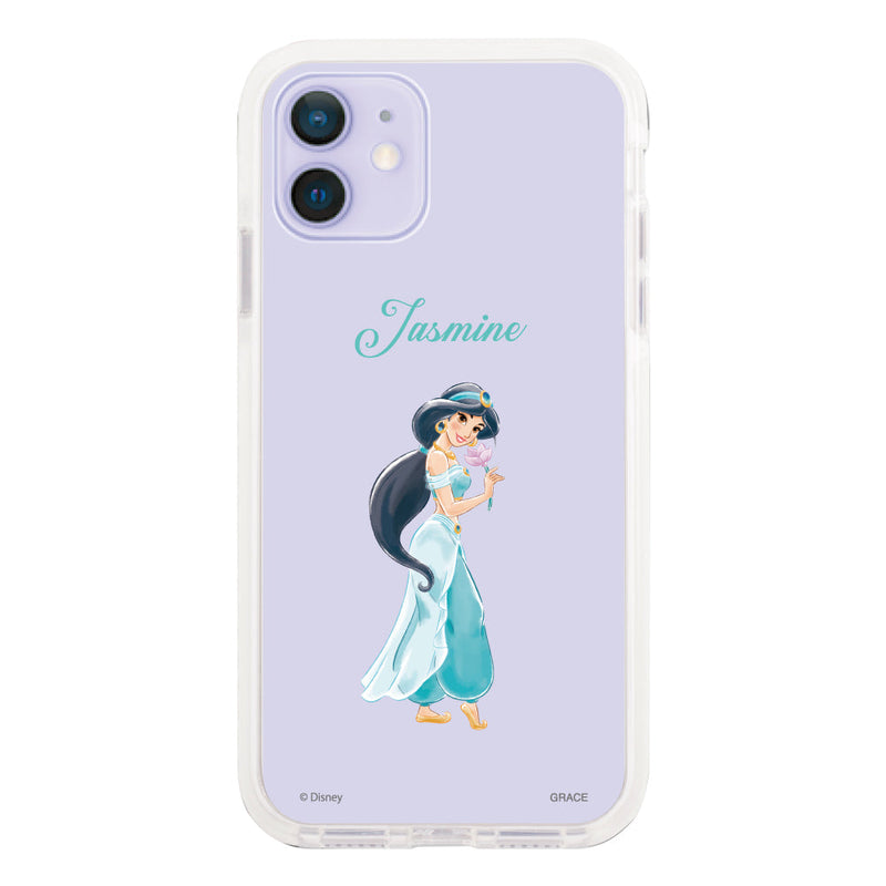 iPhoneケース クッションバンパー 耐衝撃クリアケース <ディズニープリンセス/ジャスミン>