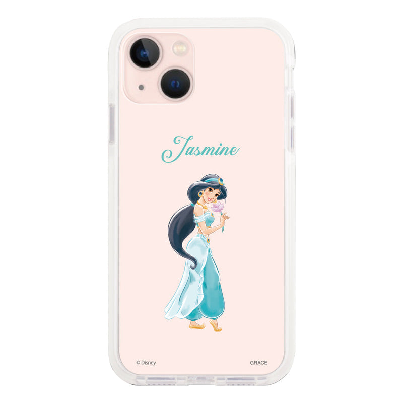 iPhoneケース クッションバンパー 耐衝撃クリアケース <ディズニープリンセス/ジャスミン>