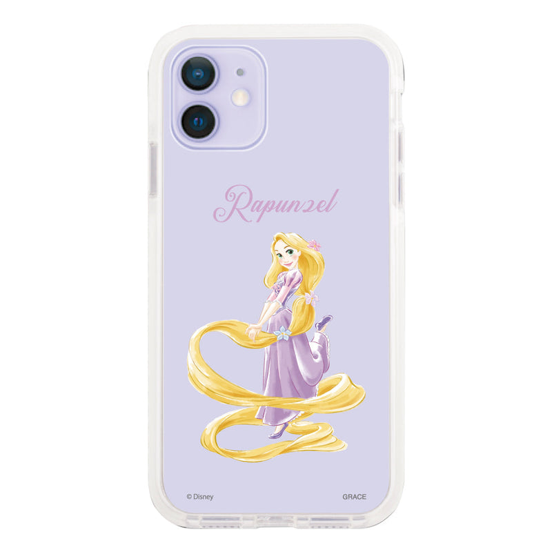iPhoneケース クッションバンパー 耐衝撃クリアケース <ディズニープリンセス/ラプンツェル>