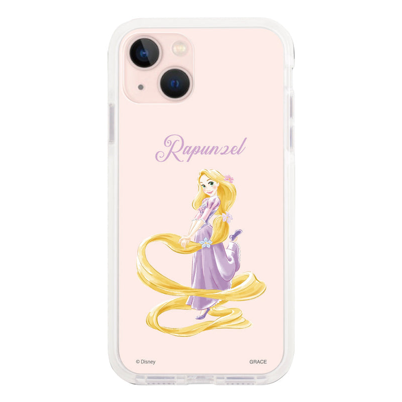 iPhoneケース クッションバンパー 耐衝撃クリアケース <ディズニープリンセス/ラプンツェル>