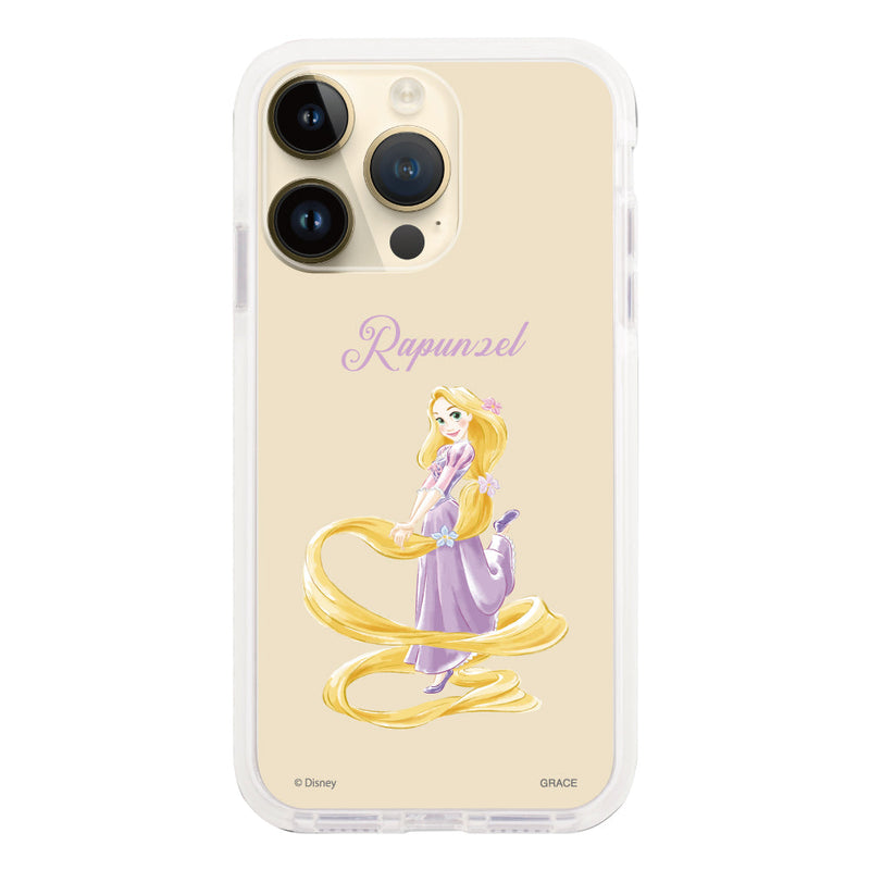 iPhoneケース クッションバンパー 耐衝撃クリアケース <ディズニープリンセス/ラプンツェル>