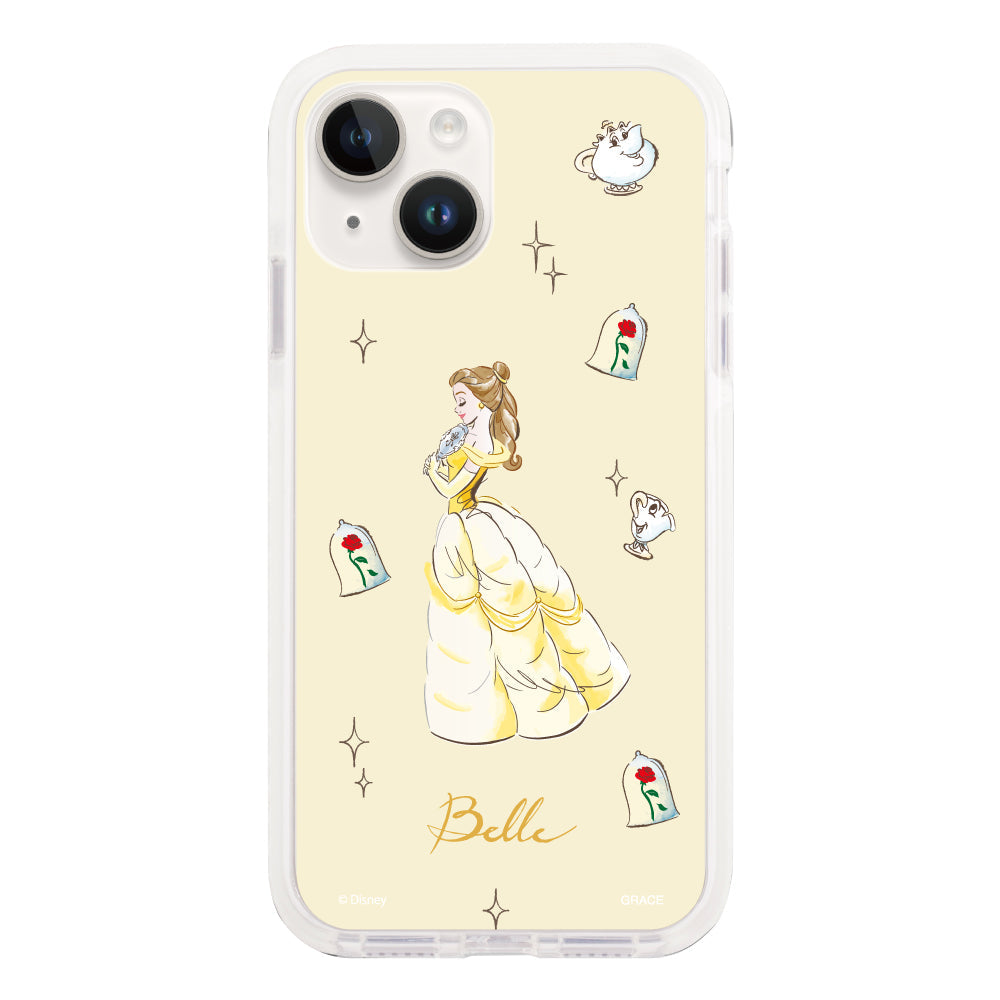 iPhone14ケース】 クッションバンパー Disney100 WATERCOLOR PRINCESS Bell(ディズニー100  ウォーターカラープリンセス ベル) | iPhone スマホケース/アクセサリーCiara(シアラ)