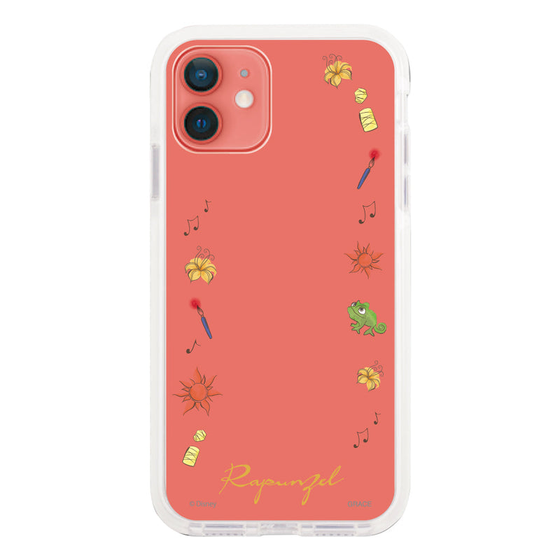iPhoneケース クッションバンパー 耐衝撃クリアケース <ディズニープリンセス/ラプンツェル(フレーム)>