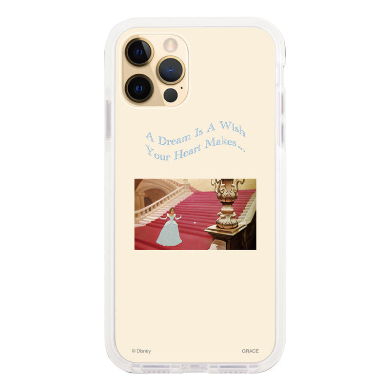 iPhoneケース クッションバンパー 耐衝撃クリアケース <ディズニープリンセス/シンデレラ(ムービー)>
