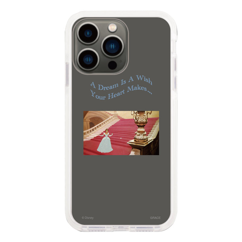 iPhoneケース クッションバンパー 耐衝撃クリアケース <ディズニープリンセス/シンデレラ(ムービー)>
