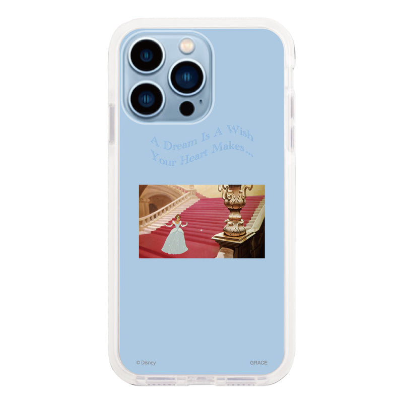 iPhoneケース クッションバンパー 耐衝撃クリアケース <ディズニープリンセス/シンデレラ(ムービー)>