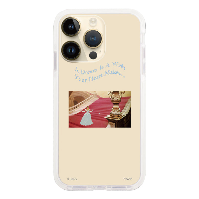 iPhoneケース クッションバンパー 耐衝撃クリアケース <ディズニープリンセス/シンデレラ(ムービー)>