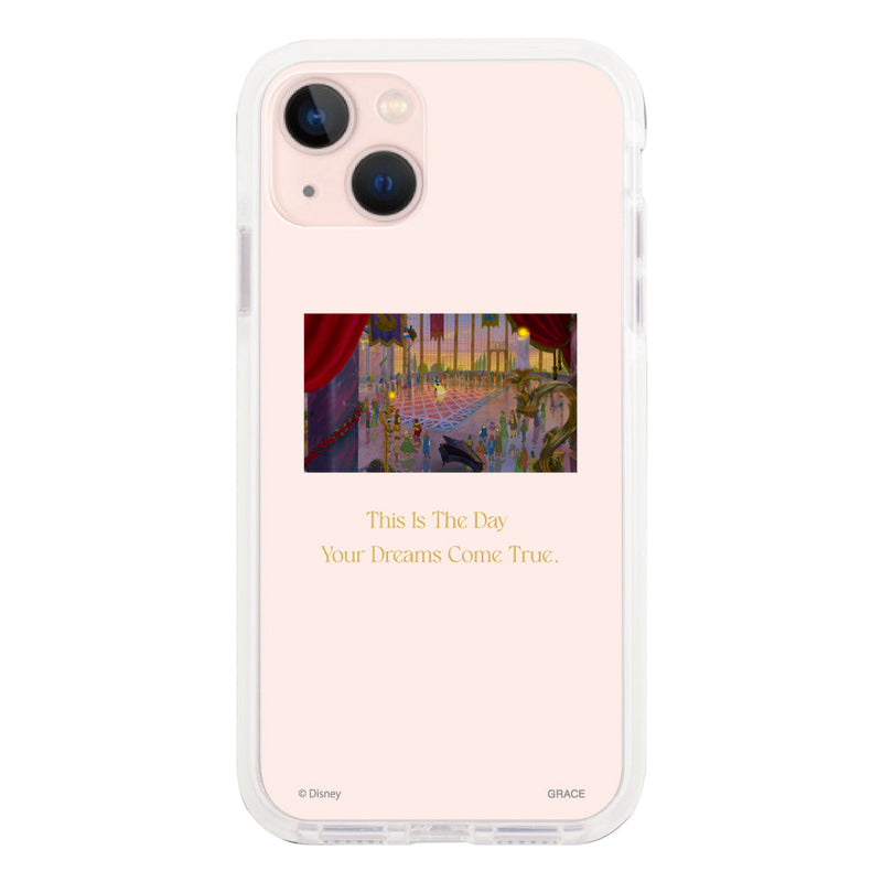iPhoneケース クッションバンパー 耐衝撃クリアケース <ディズニープリンセス/美女と野獣(ムービー)>