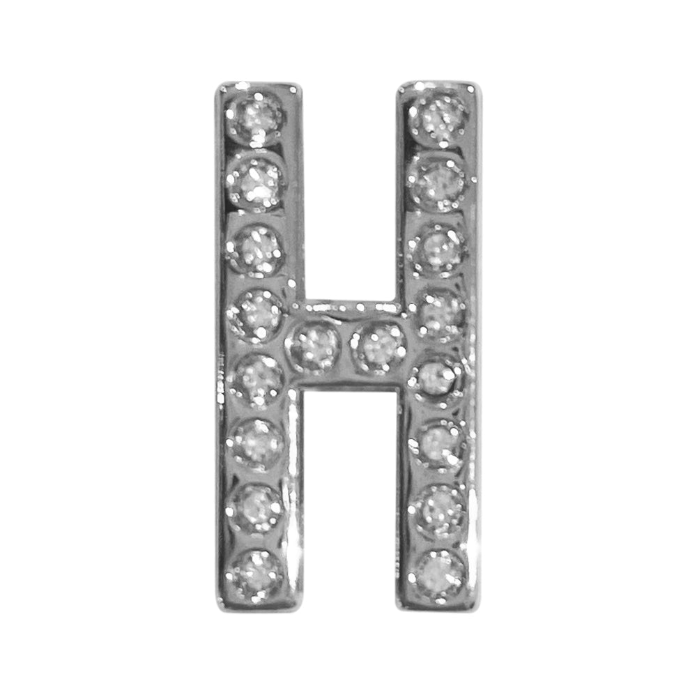 バンドチャーム チャーム バンドビジューイニシャル シルバー