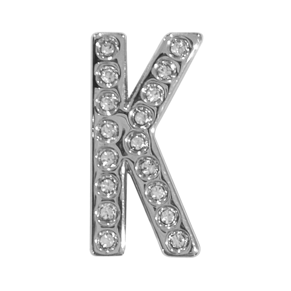 バンドチャーム チャーム バンドビジューイニシャル シルバー