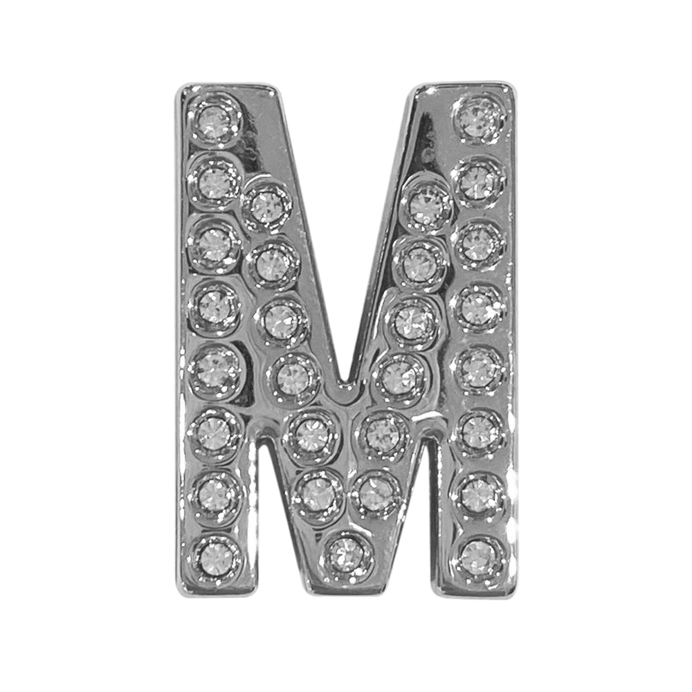 バンドチャーム チャーム バンドビジューイニシャル シルバー